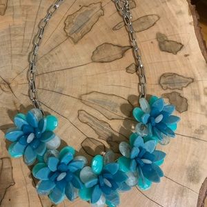 Blue Floral Necklace